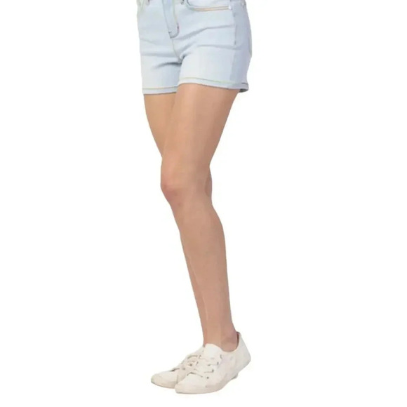 Judy Blue Pants - Judy Blue Mid-Rise Rainbow Thread Women's Shorts Size Large Summer Trendy